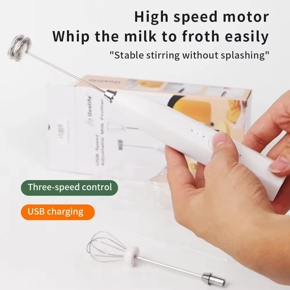 3-Speed Handheld Milk Frother