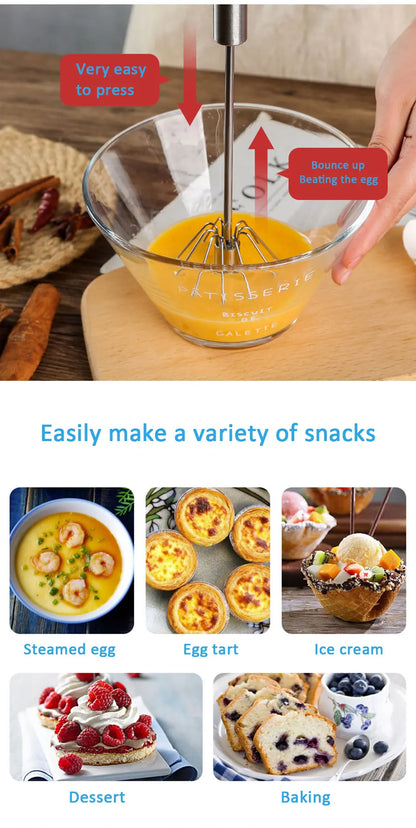 Manual Stainless Steel Egg Beater