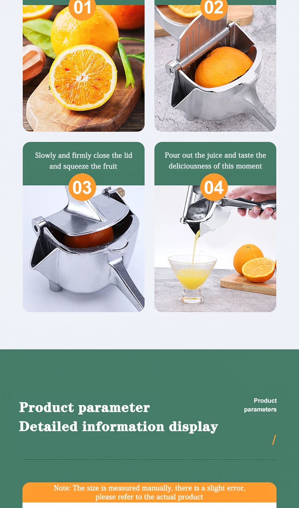 Manual Citrus & Fruit Juicer