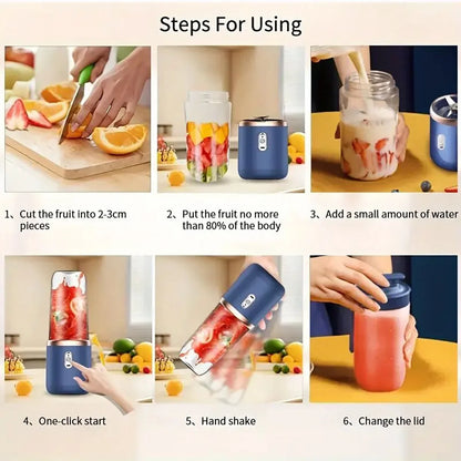 Portable Dual-Cup USB Juicer