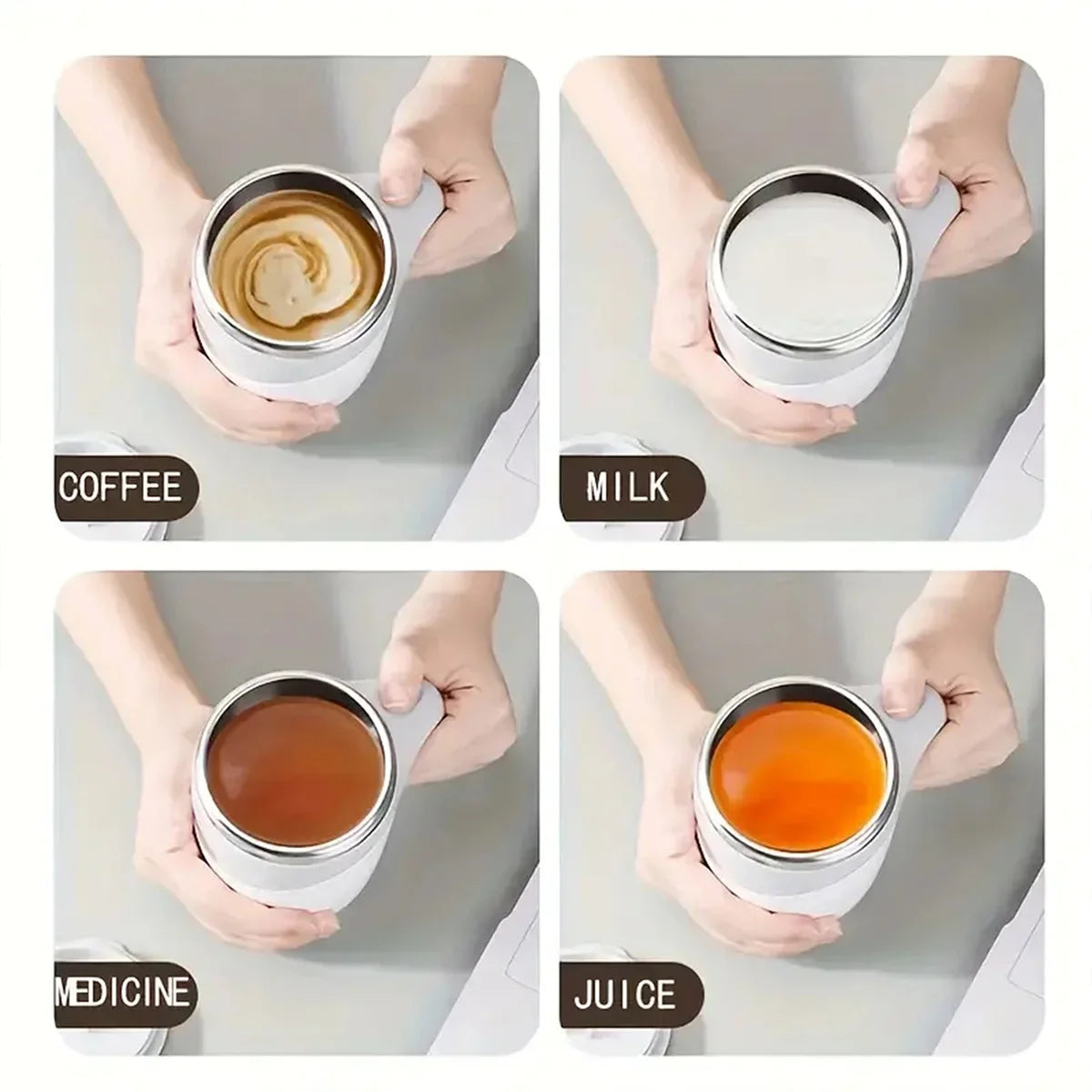 Rechargeable Self-Stirring Coffee Cup