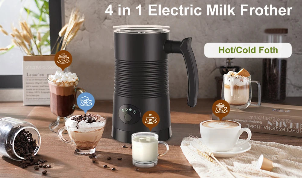 4-in-1 Electric Milk Frother