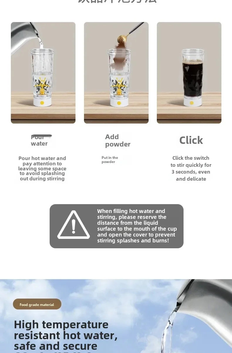 Automatic Electric Shaker Bottle