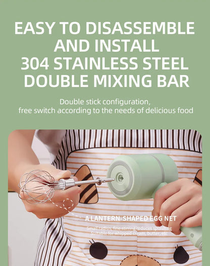 Cordless USB Electric Hand Mixer