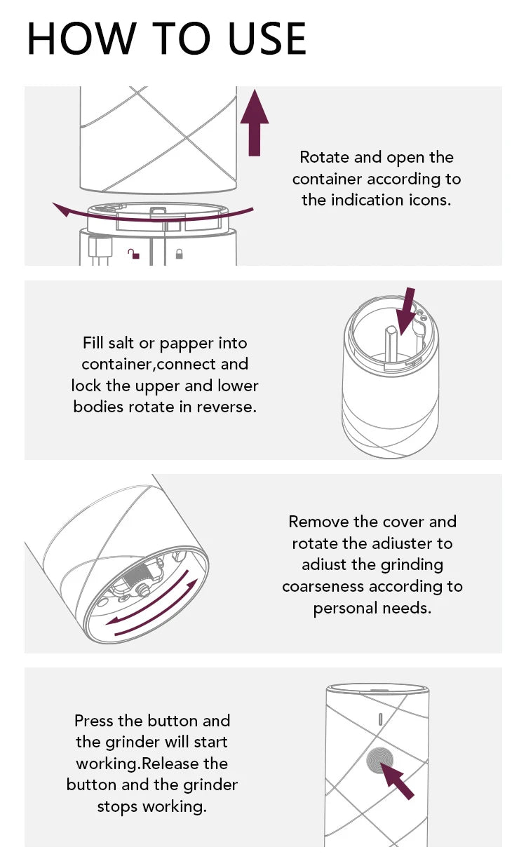 Electric Pepper & Salt Grinder