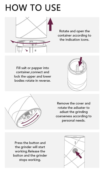 Electric Pepper & Salt Grinder