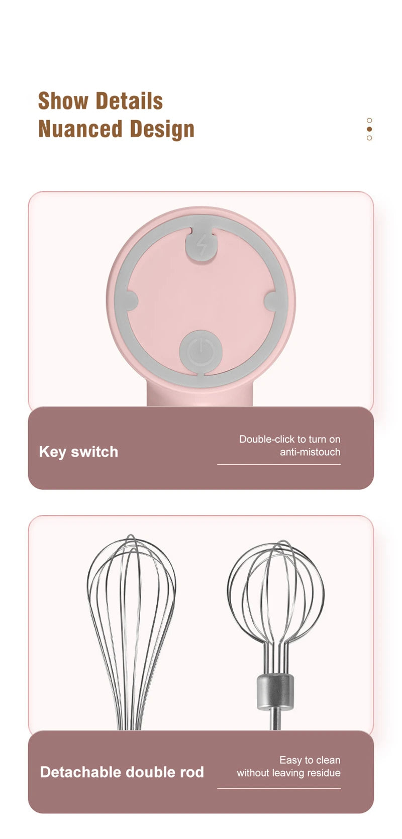 Wireless Electric Hand Mixer