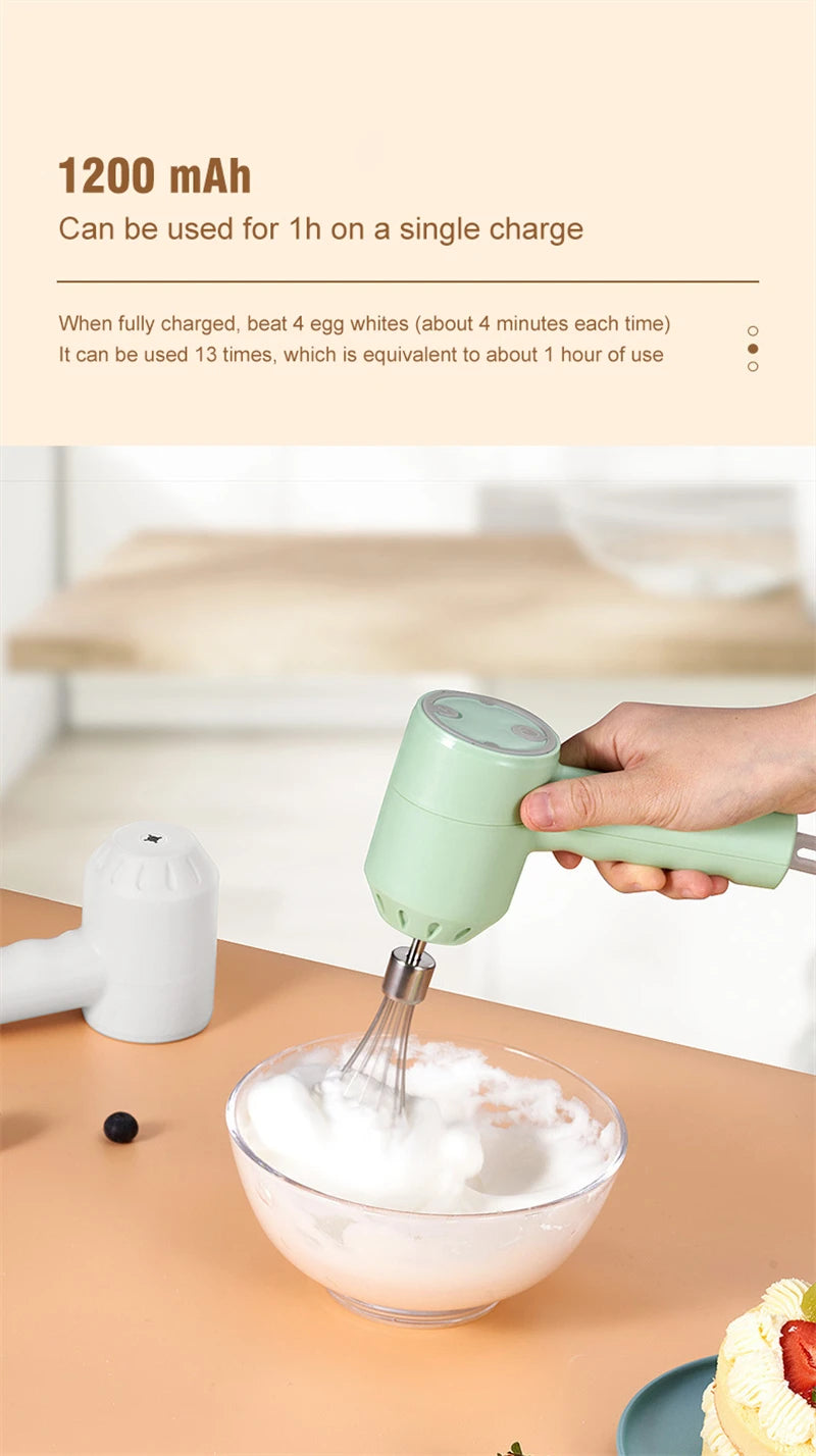 Wireless Electric Hand Mixer