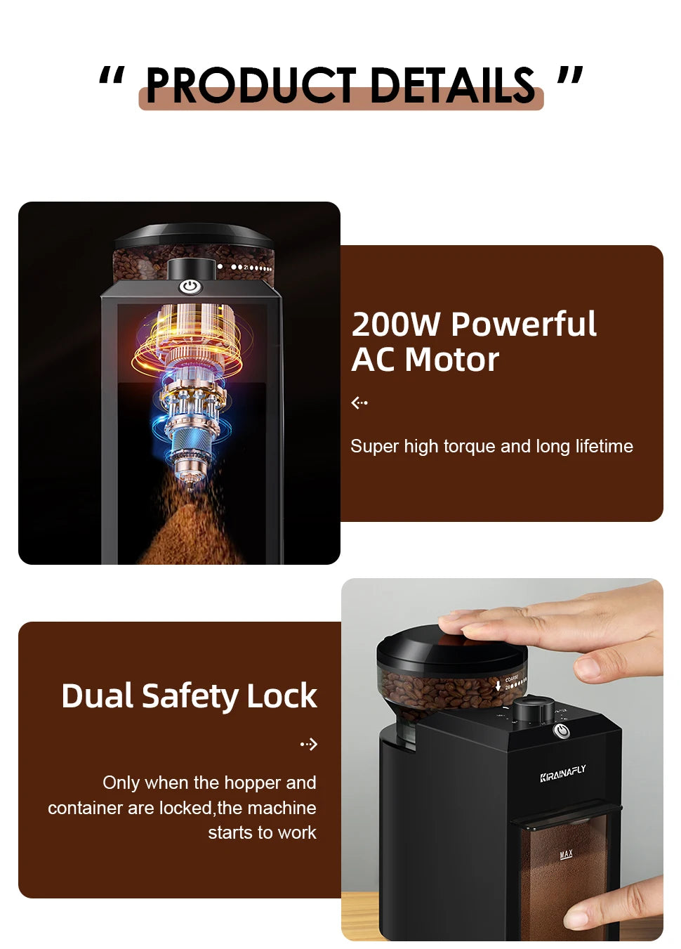 Electric Adjustable Spice Grinder