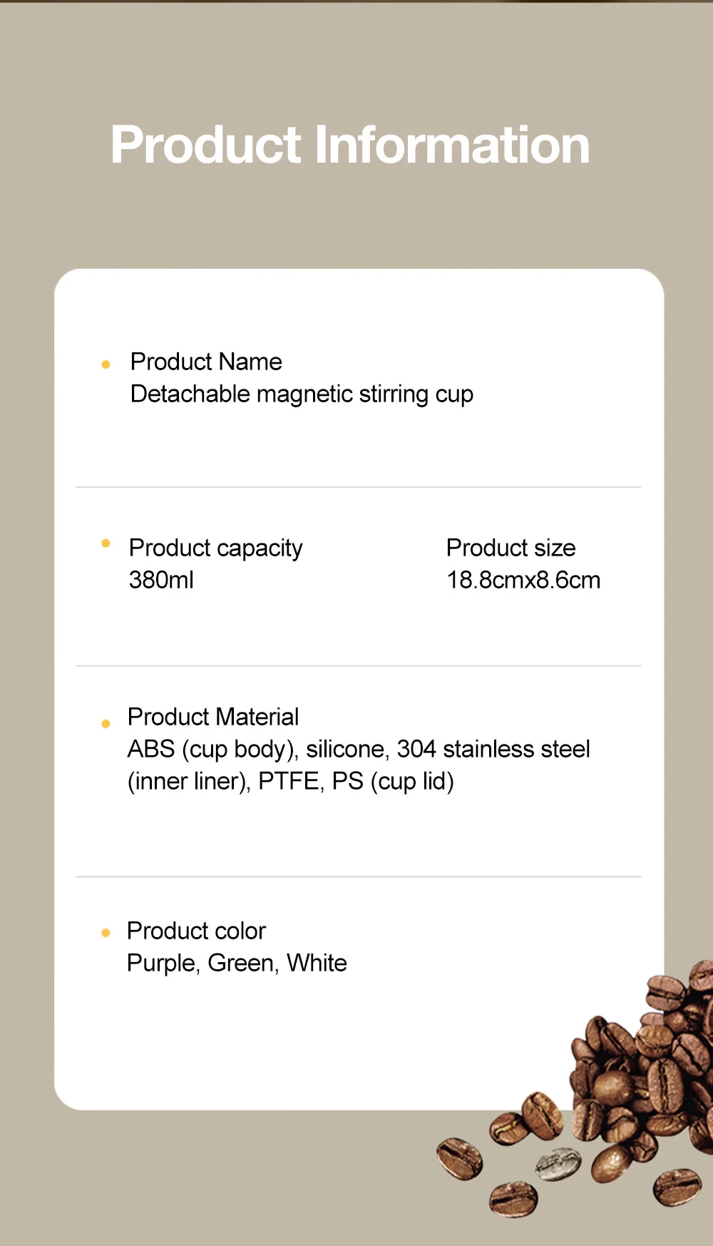 Automatic Magnetic Stirring Mug