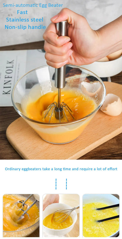 Manual Stainless Steel Egg Beater