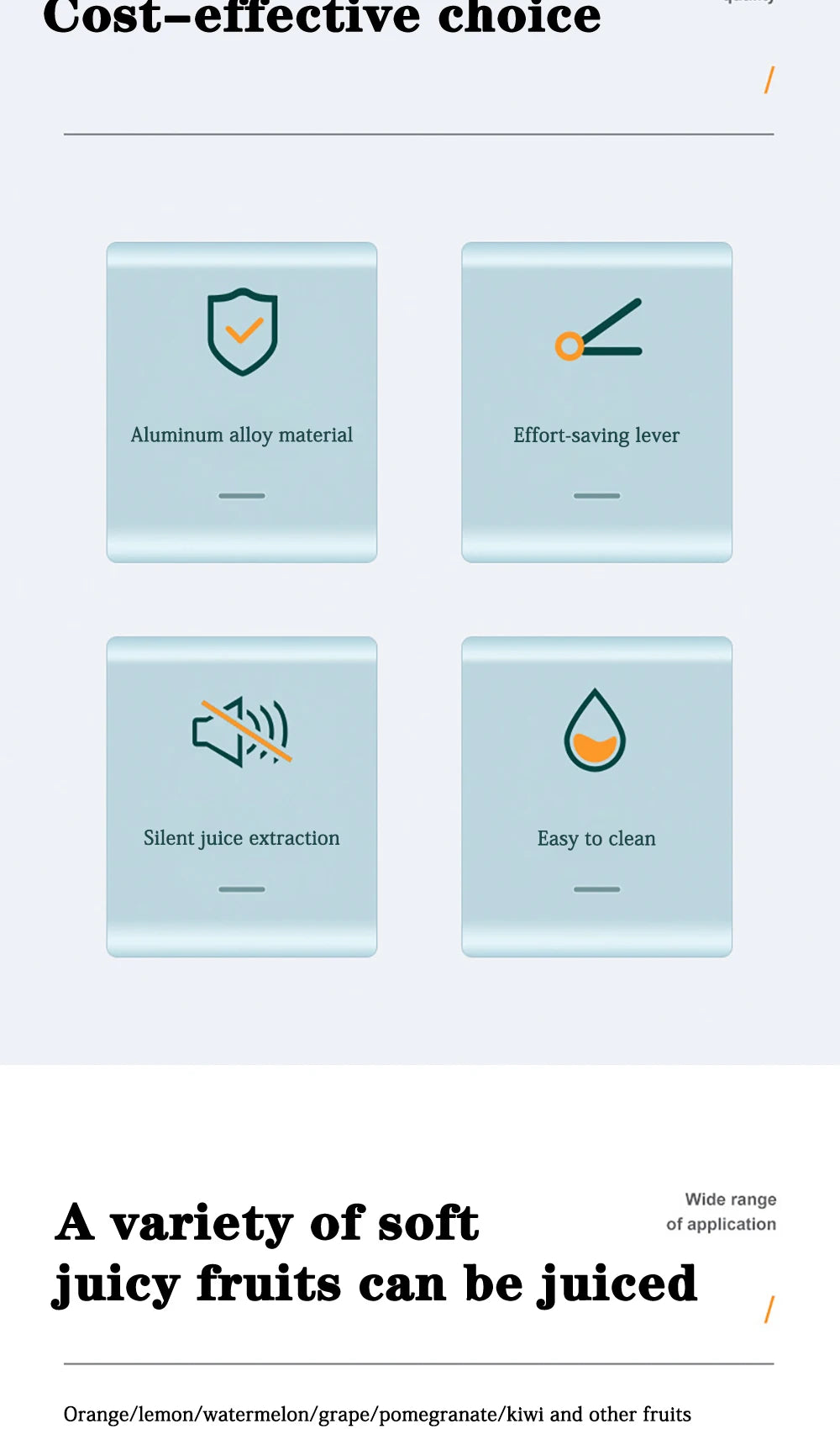 Manual Citrus & Fruit Juicer