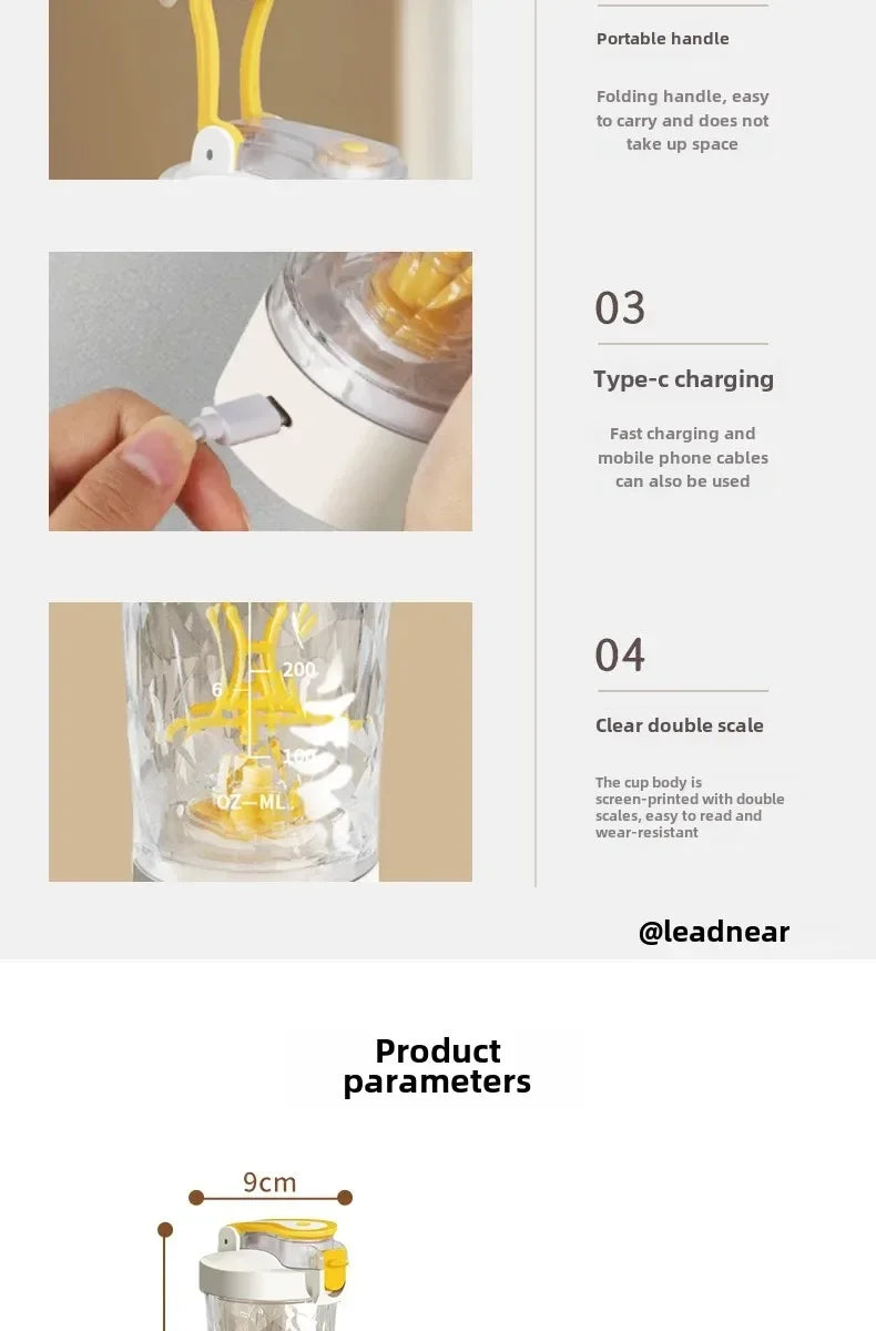 Automatic Electric Shaker Bottle