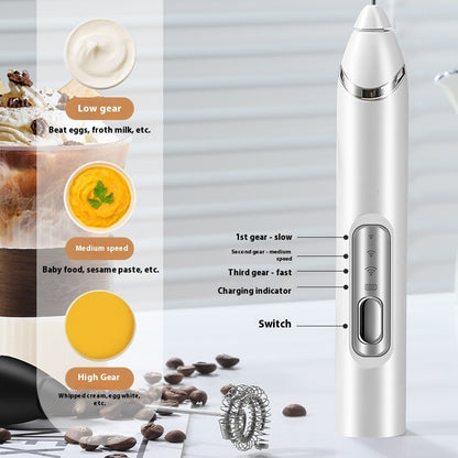 Milk Frother Coffee Blender Handheld Electric Stirring Rod